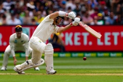 MELBOURNE, AUSTRALIA - DECEMBER 26: Marnus Labuschagne of Australia bats during day one of the Second Test match in the series between Australia and New Zealand at The Melbourne Cricket Ground on December 26, 2019 in Melbourne, Australia. (Photo by Speed Media/Icon Sportswire)