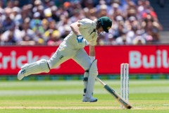 MELBOURNE, AUSTRALIA - DECEMBER 26: Marnus Labuschagne of Australia runs during day one of the Second Test match in the series between Australia and New Zealand at The Melbourne Cricket Ground on December 26, 2019 in Melbourne, Australia. (Photo by Speed Media/Icon Sportswire)
