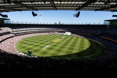 MELBOURNE, AUSTRALIA - DECEMBER 26: 80,000 fans pack into the MCG during day one of the Second Test match in the series between Australia and New Zealand at The Melbourne Cricket Ground on December 26, 2019 in Melbourne, Australia. (Photo by Speed Media/Icon Sportswire)