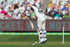 MELBOURNE, AUSTRALIA - DECEMBER 26: Steven Smith of Australia bats during day one of the Second Test match in the series between Australia and New Zealand at The Melbourne Cricket Ground on December 26, 2019 in Melbourne, Australia. (Photo by Speed Media/Icon Sportswire)
