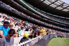 MELBOURNE, AUSTRALIA - DECEMBER 27: Cricket fans during day two of the Second Test match in the series between Australia and New Zealand at The Melbourne Cricket Ground on December 27, 2019 in Melbourne, Australia. (Photo by Speed Media/Icon Sportswire)