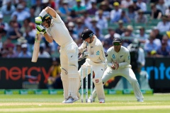 MELBOURNE, AUSTRALIA - DECEMBER 27: Tim Paine of Australia bats during day two of the Second Test match in the series between Australia and New Zealand at The Melbourne Cricket Ground on December 27, 2019 in Melbourne, Australia. (Photo by Speed Media/Icon Sportswire)