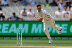 MELBOURNE, AUSTRALIA - DECEMBER 28: Trent Boult of New Zealand bowls during day three of the Second Test match in the series between Australia and New Zealand at The Melbourne Cricket Ground on December 28, 2019 in Melbourne, Australia. (Photo by Speed Media/Icon Sportswire)