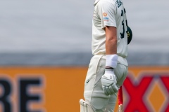 MELBOURNE, AUSTRALIA - DECEMBER 28: Marnus Labuschagne of Australia walks off after getting out during day three of the Second Test match in the series between Australia and New Zealand at The Melbourne Cricket Ground on December 28, 2019 in Melbourne, Australia. (Photo by Speed Media/Icon Sportswire)