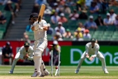 MELBOURNE, AUSTRALIA - DECEMBER 29: Ross Taylor of New Zealand gets out during day four of the Second Test match in the series between Australia and New Zealand at The Melbourne Cricket Ground on December 29, 2019 in Melbourne, Australia. (Photo by Speed Media/Icon Sportswire)