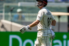 MELBOURNE, AUSTRALIA - DECEMBER 29: Henry Nicholls of New Zealand walks off after getting out during day four of the Second Test match in the series between Australia and New Zealand at The Melbourne Cricket Ground on December 29, 2019 in Melbourne, Australia. (Photo by Speed Media/Icon Sportswire)