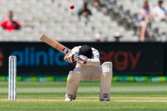MELBOURNE, AUSTRALIA - DECEMBER 29:oBJ Watling of New Zealand ducks  during day four of the Second Test match in the series between Australia and New Zealand at The Melbourne Cricket Ground on December 29, 2019 in Melbourne, Australia. (Photo by Speed Media/Icon Sportswire)