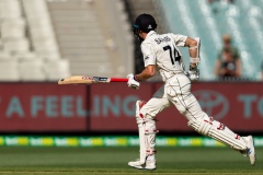 MELBOURNE, AUSTRALIA - DECEMBER 29: Mitchell Santner of New Zealand runs during day four of the Second Test match in the series between Australia and New Zealand at The Melbourne Cricket Ground on December 29, 2019 in Melbourne, Australia. (Photo by Speed Media/Icon Sportswire)