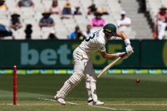 MELBOURNE, AUSTRALIA - DECEMBER 26: Marnus Labuschagne of Australia bats during day one of the Second Vodafone Test cricket match between Australia and India at the Melbourne Cricket Ground on December 26, 2020 in Melbourne, Australia. (Photo by Dave Hewison/Speed Media/Icon Sportswire)