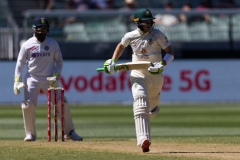 MELBOURNE, AUSTRALIA - DECEMBER 26: Tim Paine of Australia takes a run during day one of the Second Vodafone Test cricket match between Australia and India at the Melbourne Cricket Ground on December 26, 2020 in Melbourne, Australia. (Photo by Dave Hewison/Speed Media/Icon Sportswire)