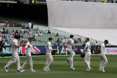 MELBOURNE, AUSTRALIA - DECEMBER 27: The Australian Team walk onto the field during day two of the Second Vodafone Test cricket match between Australia and India at the Melbourne Cricket Ground on December 27, 2020 in Melbourne, Australia. (Photo by Dave Hewison/Speed Media/Icon Sportswire)