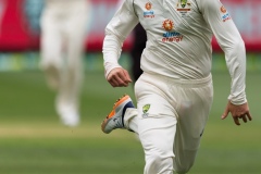MELBOURNE, AUSTRALIA - DECEMBER 27: Marnus Labuschagne of Australia runs for a ball during day two of the Second Vodafone Test cricket match between Australia and India at the Melbourne Cricket Ground on December 27, 2020 in Melbourne, Australia. (Photo by Dave Hewison/Speed Media/Icon Sportswire)