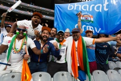 MELBOURNE, AUSTRALIA - DECEMBER 27: Die hard Indian Cricket Fans are seen cheering their side on during day two of the Second Vodafone Test cricket match between Australia and India at the Melbourne Cricket Ground on December 27, 2020 in Melbourne, Australia. (Photo by Dave Hewison/Speed Media/Icon Sportswire)