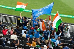 MELBOURNE, AUSTRALIA - DECEMBER 27: Indian fans can be seen waving flags and cheering during day two of the Second Vodafone Test cricket match between Australia and India at the Melbourne Cricket Ground on December 27, 2020 in Melbourne, Australia. (Photo by Dave Hewison/Speed Media/Icon Sportswire)