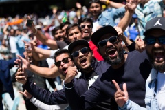 MELBOURNE, AUSTRALIA - DECEMBER 29: Indian fans erupt during day four of the Second Vodafone Test cricket match between Australia and India at the Melbourne Cricket Ground on December 29, 2020 in Melbourne, Australia. (Photo by Dave Hewison/Speed Media/Icon Sportswire)
