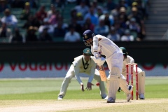 MELBOURNE, AUSTRALIA - DECEMBER 29: Ajinkya Rahane of India bats during day four of the Second Vodafone Test cricket match between Australia and India at the Melbourne Cricket Ground on December 29, 2020 in Melbourne, Australia. (Photo by Dave Hewison/Speed Media/Icon Sportswire)