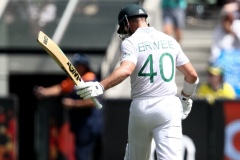 MELBOURNE, AUSTRALIA - DECEMBER 26: Sarel Erwee of South Africa walks off after getting out during the Boxing Day Test Match between Australia and South Africa at The Melbourne Cricket Ground on December 26, 2022 in Melbourne, Australia. (Photo by Dave Hewison/Speed Media/Icon Sportswire)