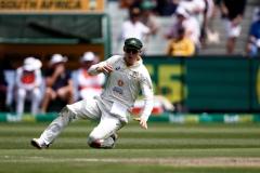 MELBOURNE, AUSTRALIA - DECEMBER 26: Marnus Labuschagne of Australia fields the ball during the Boxing Day Test Match between Australia and South Africa at The Melbourne Cricket Ground on December 26, 2022 in Melbourne, Australia. (Photo by Dave Hewison/Speed Media/Icon Sportswire)