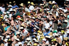 MELBOURNE, AUSTRALIA - DECEMBER 26: Fans cheer after Cameron Green of Australia as Marco Jansen of South Africa walks off after getting out during the Boxing Day Test Match between Australia and South Africa at The Melbourne Cricket Ground on December 26, 2022 in Melbourne, Australia. (Photo by Dave Hewison/Speed Media/Icon Sportswire)