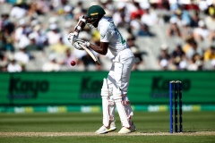MELBOURNE, AUSTRALIA - DECEMBER 26: Kagiso Rabada of South Africa bats during the Boxing Day Test Match between Australia and South Africa at The Melbourne Cricket Ground on December 26, 2022 in Melbourne, Australia. (Photo by Dave Hewison/Speed Media/Icon Sportswire)