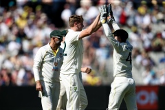 MELBOURNE, AUSTRALIA - DECEMBER 26: Cameron Green of Australia celebrates another wicket during the Boxing Day Test Match between Australia and South Africa at The Melbourne Cricket Ground on December 26, 2022 in Melbourne, Australia. (Photo by Dave Hewison/Speed Media/Icon Sportswire)
