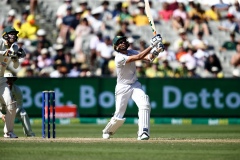 MELBOURNE, AUSTRALIA - DECEMBER 26: Keshav Maharaj of South Africa bats during the Boxing Day Test Match between Australia and South Africa at The Melbourne Cricket Ground on December 26, 2022 in Melbourne, Australia. (Photo by Dave Hewison/Speed Media/Icon Sportswire)
