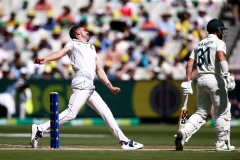 MELBOURNE, AUSTRALIA - DECEMBER 27: Anrich Nortje of South Africa bowls during the Boxing Day Test Match between Australia and South Africa at The Melbourne Cricket Ground on December 27, 2022 in Melbourne, Australia. (Photo by Dave Hewison/Speed Media/Icon Sportswire)