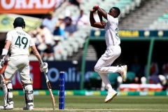 MELBOURNE, AUSTRALIA - DECEMBER 27: Anrich Nortje of South Africa bowls during the Boxing Day Test Match between Australia and South Africa at The Melbourne Cricket Ground on December 27, 2022 in Melbourne, Australia. (Photo by Dave Hewison/Speed Media/Icon Sportswire)