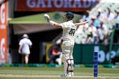 MELBOURNE, AUSTRALIA - DECEMBER 27: Steve Smith of Australia during the Boxing Day Test Match between Australia and South Africa at The Melbourne Cricket Ground on December 27, 2022 in Melbourne, Australia. (Photo by Dave Hewison/Speed Media/Icon Sportswire)
