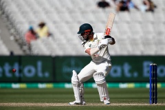 MELBOURNE, AUSTRALIA - DECEMBER 27: Travis Head of Australia bats during the Boxing Day Test Match between Australia and South Africa at The Melbourne Cricket Ground on December 27, 2022 in Melbourne, Australia. (Photo by Dave Hewison/Speed Media/Icon Sportswire)