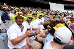 MELBOURNE, AUSTRALIA - DECEMBER 28: Fans pose for the camera during the Boxing Day Test Match between Australia and South Africa at The Melbourne Cricket Ground on December 28, 2022 in Melbourne, Australia. (Photo by Dave Hewison/Speed Media/Icon Sportswire)
