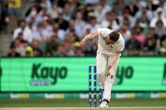 MELBOURNE, AUSTRALIA - DECEMBER 28: Anrich Nortje of South Africa bowls during the Boxing Day Test Match between Australia and South Africa at The Melbourne Cricket Ground on December 27, 2022 in Melbourne, Australia. (Photo by Dave Hewison/Speed Media/Icon Sportswire)