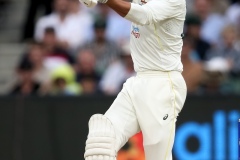 MELBOURNE, AUSTRALIA - DECEMBER 28: Mitchell Starc of Australia bats  during the Boxing Day Test Match between Australia and South Africa at The Melbourne Cricket Ground on December 27, 2022 in Melbourne, Australia. (Photo by Dave Hewison/Speed Media/Icon Sportswire)