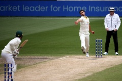 MELBOURNE, AUSTRALIA - DECEMBER 29: Mitchell Starc of Australia bowls during the Boxing Day Test Match between Australia and South Africa at The Melbourne Cricket Ground on December 29, 2022 in Melbourne, Australia. (Photo by Dave Hewison/Speed Media/Icon Sportswire)