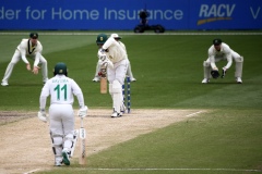 MELBOURNE, AUSTRALIA - DECEMBER 29: Theunis de Bruyn of South Africa bats during the Boxing Day Test Match between Australia and South Africa at The Melbourne Cricket Ground on December 29, 2022 in Melbourne, Australia. (Photo by Dave Hewison/Speed Media/Icon Sportswire)