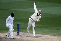 MELBOURNE, AUSTRALIA - DECEMBER 29: Nathan Lyon of Australia bowls during the Boxing Day Test Match between Australia and South Africa at The Melbourne Cricket Ground on December 29, 2022 in Melbourne, Australia. (Photo by Dave Hewison/Speed Media/Icon Sportswire)