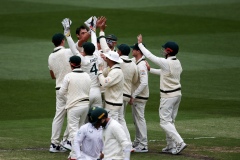 MELBOURNE, AUSTRALIA - DECEMBER 29: Australia celebrate a wicket during the Boxing Day Test Match between Australia and South Africa at The Melbourne Cricket Ground on December 29, 2022 in Melbourne, Australia. (Photo by Dave Hewison/Speed Media/Icon Sportswire)