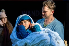 William is carried by his Step Father into the ambulance at Mt Disappointment in Victoria. An air-and-ground search is continuing for lost Victorian teenager William Callaghan, who suffers from non-verbal autism and is lost in steep and rugged terrain in Victoria after temperatures dropped below freezing overnight.
