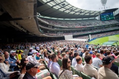 A view of the stands during Day 2 of the Boxing Day Test - Day 2 match between Australia and Pakistan at the Melbourne Cricket Ground on December 27, 2023 in Melbourne, Australia. (Photo by Dave Hewison/Speed Media/Icon Sportswire)